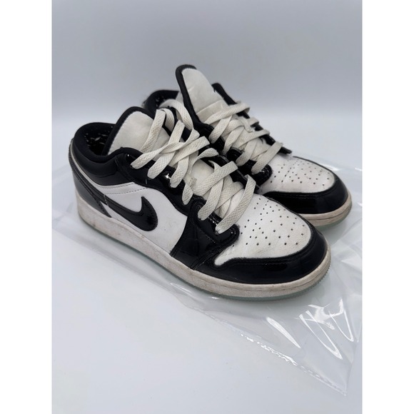 Jordan Other - Air Jordan 1 Low SE Concord Black White Patent Leather DV1333-100 Boys 5Y